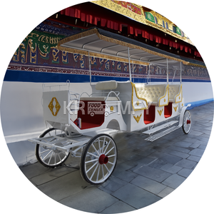 Hot Sale European Style Four-Wheel Electric Carriage Customizable Exclusive Special Sightseeing Horse Carts Transportation - Product Image 1