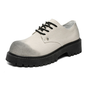 Botas de Trabajo para Hombre, Diseño Original 2026, Estilo Británico con Punta Ancha, Suela Gruesa, Aumentan la Altura, Transpirables, Casuales - Product Image 2