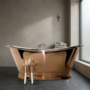 Baignoire rectangulaire en cuivre avec couvercle, portable, pliable, durable, de luxe, très vendue - Indian Home Crafts - Product Image 3