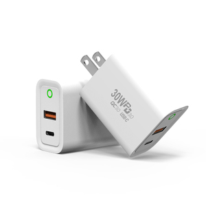 โทรศัพท์มือถือแบบพกพาอัจฉริยะที่ชาร์จเร็ว30W 25W 20W พอร์ต USB Type-C สองพอร์ต PD3.0โทรศัพท์มือถือ /แท็บเล็ตที่ชาร์จผนัง - Product Image 1