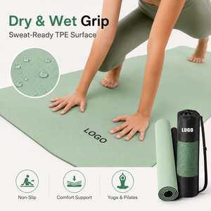 Alfombrilla <span class=keywords><strong>de</strong></span> <span class=keywords><strong>Yoga</strong></span> TPE Personalizada al por Mayor con Logotipo, 6mm <span class=keywords><strong>8mm</strong></span>, Antideslizante, Ecológica, para Estudios <span class=keywords><strong>de</strong></span> <span class=keywords><strong>Yoga</strong></span> y Marcas - Product Image 3