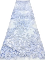 Dernière Tendance : Tissu en Dentelle Brodé de Paillettes pour Mariages Nigérians - Luxe et Élégance, 100% Polyester