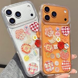 Cover fai da te per <span class=keywords><strong>iPhone</strong></span> 17 Pro Max con fiori, <span class=keywords><strong>cuori</strong></span> e farfalle, in PC rigido e TPU, per <span class=keywords><strong>iPhone</strong></span> 17, 16, 15, 14 LN115 - Product Image 5