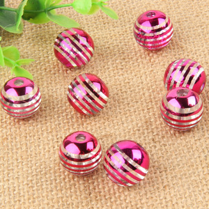 Acrílico prata chapeado colorido transparente redondo grânulos 18k ouro branco DIY Natal iluminação luminárias - Product Image 6