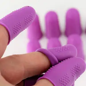 Anti-slip soft silicone rubber finger cots/finger cover protector silicone gel finger protectors sleeve tubes caps