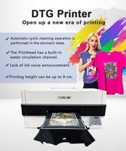 Direto da fábrica 46*60 Tamanho 4-Cabeças Rápido DIY Digital <span class=keywords><strong>DTG</strong></span> Impressora Da China Nova Condição com Tinta Pigmentada para Qualquer Cor Tshirt - Product Image 4