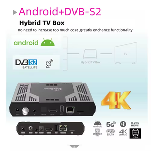 Android thu vệ tinh 4K H.265 HEVC <span class=keywords><strong>FTA</strong></span> Bộ giải mã Z8 5g Wifi 2 + 16GB ANDROID OTT + <span class=keywords><strong>DVB</strong></span>-S2 kỹ thuật số thu TV lai Set-Top Box - Product Image 3