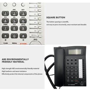 <span class=keywords><strong>Téléphone</strong></span> <span class=keywords><strong>fixe</strong></span> filaire avec fonction mains libres et identification de l'appelant pour bureau et hôtel, téléphones filaires LAN PSTN KX-TS880MX - Product Image 5