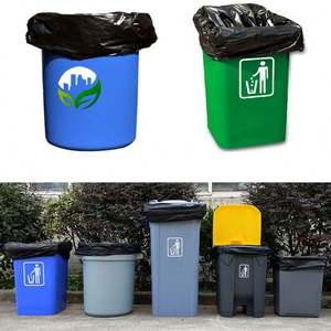 Custom Printed PE Mesh Bag Wheelie <b>Bin</b> Liners Disposable Heat Seal <b>Large</b> Capacities 30L-60L-120L-240L Gravure Printing - Product Image 5