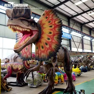 Modelo de dinosaurio animatrónico, juguete de fábrica de dinosaurios