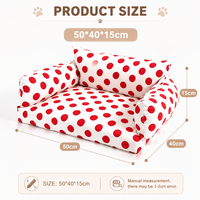 Canapé-lit pour animaux de compagnie imprimé, lavable, antidérapant, portable, pour chien et chat, pour l'intérieur et l'extérieur, salon, meubles pour animaux de compagnie