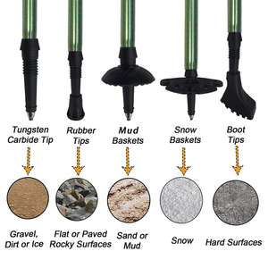Bastones de Trekking Plegables Personalizables al por Mayor, <span class=keywords><strong>Precio</strong></span> de Fábrica, Bastones de Senderismo Ajustables - Product Image 6
