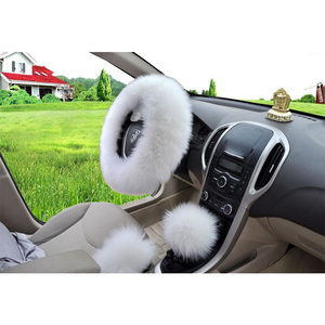 Accesorios <span class=keywords><strong>de</strong></span> invierno para coche, fundas esponjosas para <span class=keywords><strong>volante</strong></span> para <span class=keywords><strong>mujer</strong></span> - Product Image 4