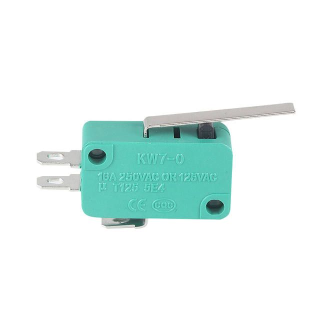 FEIBEN Sealed KW7-0 Green Medium Micro Switch with Long Straight Handle Limit Switch 16A 250V Smart