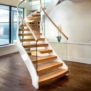 Escalera Interior Personalizada para Casa <span class=keywords><strong>Alucasa</strong></span>, Escalera Circular Moderna en Espiral para Interiores de Villa, Escaleras de Hierro de Lujo de Foshan - Product Image 1