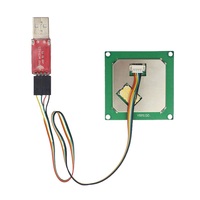 Lector de Módulos RFID UHF Integrado con Antena de 1-5dbi de Ganancia para Raspberry PI ESP32, Módulo de Escritura RFID UHF TTL Integrado