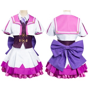 Vente en gros joli <span class=keywords><strong>Derby</strong></span> Costume Lycée Uniforme Tenue Violet Marin Lolita Robe Semaine Spéciale Anime Cosplay Costumes - Product Image 2