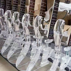 Guitarra eléctrica de acrílico/madera de 6 cuerdas de alta calidad OEM para principiantes de nivel de entrada de madera de bajo de 6 cuerdas con material de arce lateral - Product Image 2