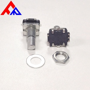 สวิตช์เอนโค้ดเดอร์แบบหมุน EC11 SMD 5 ขา พร้อมแกนโลหะขนาดเส้นผ่านศูนย์กลาง 6 มม. แกนแบน แกนทรงกระบอก 18/20/30 พร้อมเบรก - Product Image 3