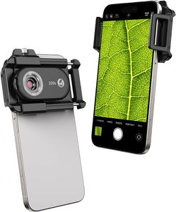 Ensemble de microscopes mobiles 3-en-1 100X 150X 200X avec lumière UV pour l'inspection des bijoux, des billets de banque, de la peau et des circuits imprimés - Product Image 1