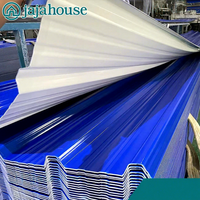 Láminas de Techo de PVC Trapezoidales, Resistentes a la Corrosión, Impermeables, con Aislamiento Térmico, para Taller