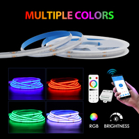 Tira de Luz LED COB DC24V 576leds, Tiras LED Flexibles RGB, Tira LED COB para Decoración del Hogar, Armario, Escaleras, Sala de Estar