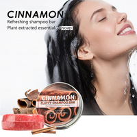 Champú Sólido Herbal de Marca Privada con Extracto de Canela y Aceites Esenciales para el Crecimiento del Cabello, Reparación de Daños, Sin Sulfatos, Unisex