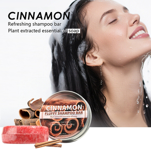 Shampooing Solide Herbal Marque Blanche à la Cannelle, Huile Essentielle Extraite de Plantes, pour la Croissance Capillaire et la Réparation des Dommages, Sans Sulfate - Product Image 1