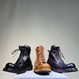 Bottes Chelsea en cuir véritable pour hommes, bout pointu, imperméables, décontractées, formelles, à enfiler, confortables - Product Image 4