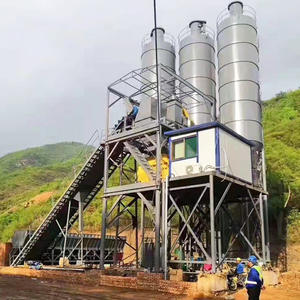 60m3/h Reasonable Price Sinoma Twin Shaft Horizontal Industrial Self Loading <b>Concrete</b> Mixer with PLD Batching <b>Machine</b> and Motor - Product Image 5