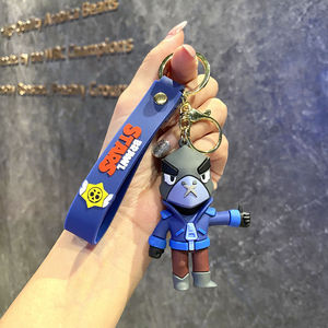 Llavero de la caricatura <span class=keywords><strong>Brawl</strong></span> <span class=keywords><strong>Stars</strong></span>, accesorio para llaves de coche, colgante para mochila, pequeño regalo. - Product Image 6