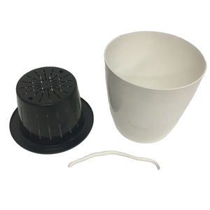Usine En Gros Auto-Arrosage Pots <span class=keywords><strong>De</strong></span> Plantes <span class=keywords><strong>Grande</strong></span> <span class=keywords><strong>Taille</strong></span> Blanc Automatique Absorbant L'eau Plastiques Jardinières <span class=keywords><strong>De</strong></span> Fleurs pour La Maison Jardin - Product Image 3