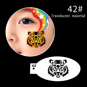 Modelli di tatuaggi temporanei riutilizzabili autoadesivi per decorazioni su mani, viso e corpo. - Product Image 3