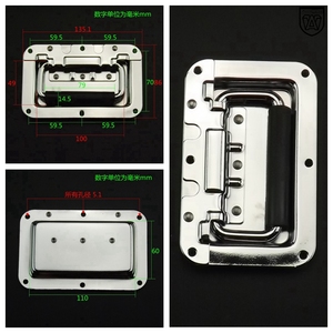 Anwang - Anillo de Agarre de 135 mm con Resorte de Acero Cromado para Estuche de Transporte - Product Image 2