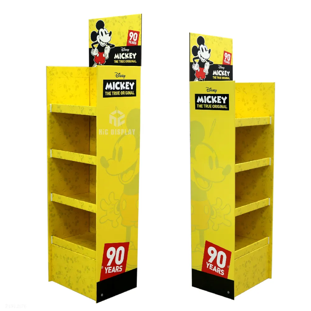 Individueller Supermarkt-POP-Up-Papier-Wellpappe-Vorführständer für Speisen Getränke Spielzeug Produkt Karton-Vorstellungsregal Werbeaktion