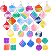 9-grid Cat-paw-shaped PLA Keycaps Emit Light; Stress-relief Accessories Keychains-3D Toy Zhiwan-018 Soft PLA Keys for Toys