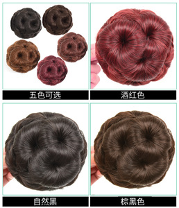 <span class=keywords><strong>Chignon</strong></span> synthétique blond pour femmes noires, accessoires de mode capillaires avec <span class=keywords><strong>chignon</strong></span> bouclé de type 30 cm de longueur, support de <span class=keywords><strong>chignon</strong></span> en plastique - Product Image 6