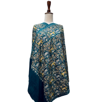 Écharpes et Étoles Ethniques Brodés à la Machine pour Femmes, en Polyester Viscose, Motifs Élégants, Marque Privée, OEM, Vente en Gros pour Événements Culturels