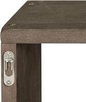 Étagère murale flottante rectangulaire en bois rustique avec boîtes de présentation effet ombre