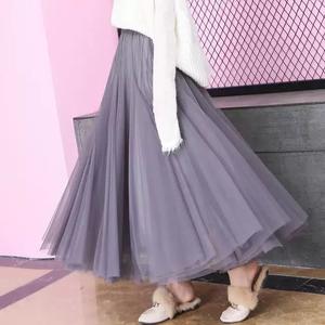 <span class=keywords><strong>Jupe</strong></span> plissée en <span class=keywords><strong>tulle</strong></span> de ballet pour femmes, 720 degrés, maille, taille élastique, <span class=keywords><strong>jupe</strong></span> élégante plissée douce pour filles, <span class=keywords><strong>jupe</strong></span> longue pour femmes - Product Image 6