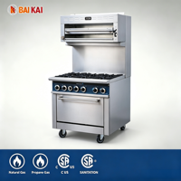 Cuisinière à gaz commerciale Core Pro CP-R60 de 60 pouces, équipement de cuisine autoportant en acier inoxydable, 10 brûleurs, nettoyage facile