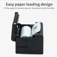 Impresora Térmica de Etiquetas POS de Escritorio de 80 mm, Impresora Inalámbrica Bluetooth y Serial para Pequeñas Empresas, Máquina de Impresión de Etiquetas
