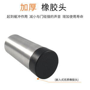 ตัวกันกระแทกประตูสแตนเลสแบบติดพื้น ดีไซน์มินิมอล ติดตั้งง่าย ไม่ต้องเจาะ - Product Image 5