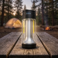 Lampu Camping Tahan Air Tiga-dalam-Satu dengan Daya Tahan Baterai Lama, Lampu Kerja Multifungsi untuk Hiking, Pengisian Daya Tipe-C, LED Portabel