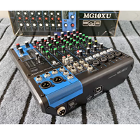 Console de mixage audio compacte professionnelle 10 canaux avec effets sonores multiples pour l'enregistrement sur scène en direct