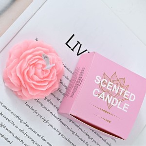 Velas Aromáticas con Forma de Peonía de Diseño Único, Decoración Clásica para el Hogar, Recuerdo Romántico para el Día del Padre, <span class=keywords><strong>Cera</strong></span> de Coco y Soja - Product Image 5
