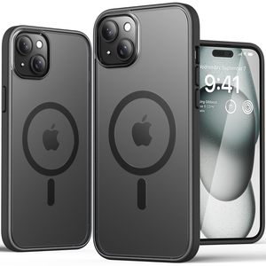 Cover per telefono sottile magnetica opaca per <span class=keywords><strong>iPhone</strong></span> <span class=keywords><strong>13</strong></span> <span class=keywords><strong>Pro</strong></span> 14 <span class=keywords><strong>Pro</strong></span> <span class=keywords><strong>Max</strong></span> 15 16 <span class=keywords><strong>Pro</strong></span> <span class=keywords><strong>protezione</strong></span> antiurto con schienale traslucido - Product Image 1