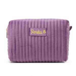 Custom Velvet Cosmetic <b>Bag</b>, Large Capacity, <b>Bridesmaid</b> <b>Gift</b>, Makeup <b>Bag</b> Her, <b>Gift</b> for Bridal Party - Product Image 3