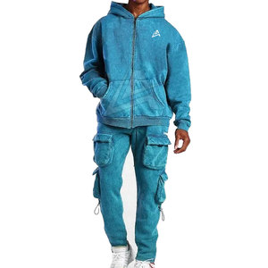 Chándal de lavado ácido para hombre de alta calidad hecho en Pakistán 100% algodón transpirable precio barato al por mayor para la temporada de invierno - Product Image 1