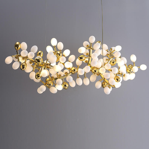 Luminaires sur mesure en petite série, grands luminaires modernes à LED, lustre pour salon, villa, lampe suspendue, décoration intérieure, éclairage suspendu en verre - Product Image 2